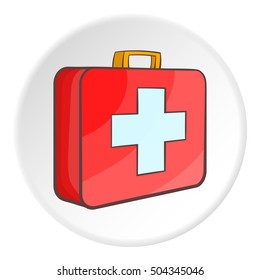 Medicine chest icon. Cartoon illustration of medicine chest vector icon for web