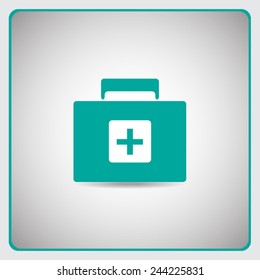 Medicine chest vector icon 