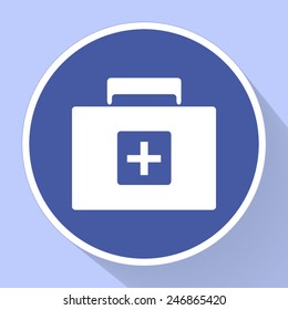 Medicine chest vector icon 