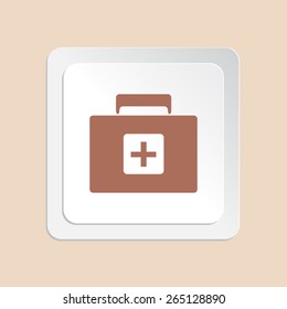 medicine chest vector icon 