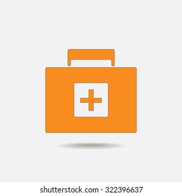 Medicine chest vector icon