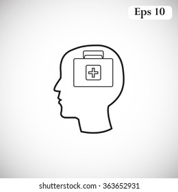 Medicine chest vector icon