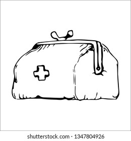 medicine chest vector sketch