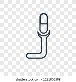 Medicine concept vector linear icon isolated on transparent background, Medicine concept transparency concept in outline style
