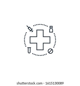 Medicine creative icon. From Medicine icons collection. Isolated Medicine sign on white background