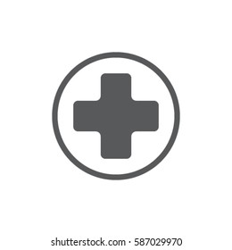 Medicine cross vector icon