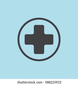 Medicine cross vector icon