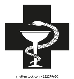 Medicine cross.Vector. EPS-10 (non transparent elements, non gradient)