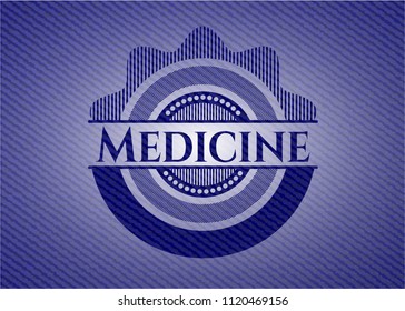 Medicine with denim texture