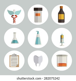 Medicine design over white background, vector illustration