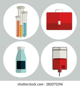 Medicine design over white background, vector illustration