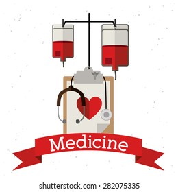 Medicine design over white background, vector illustration