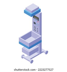 Medicine diagnostic icon isometric vector. Health patient. Online service