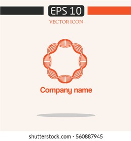 medicine Dna logo.  icon vector. logo design.graphic image.simple icon for web