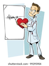 Medicine doctor with heart