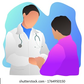 Medicine Doctor Patients Illustration Stock Vector (Royalty Free ...