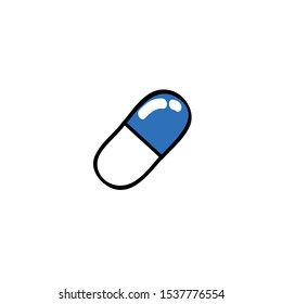 medicine doodle icon, vector illustration