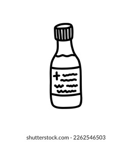 medicine doodle icon, vector illustration
