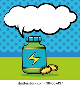 medicine doodle, speech bubble