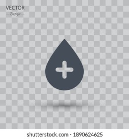 medicine drop icon. Vector illustration EPS 10.