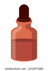 Medicine Dropper Bottle Icon Isolated