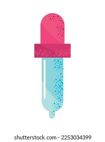 medicine dropper flat icon isolated