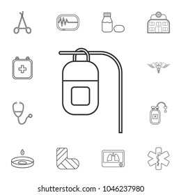 medicine dropper icon. Detailed set of medicine outline icons. Premium quality graphic design icon. One of the collection icons for websites, web design, mobile app on white background