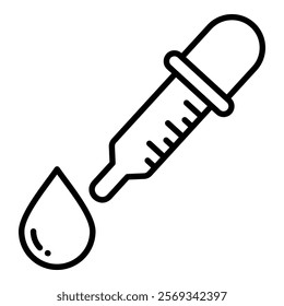 Medicine Dropper Icon Element For Design
