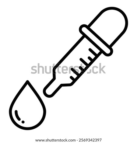 Medicine Dropper Icon Element For Design