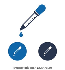 Medicine Dropper Icon - Vector