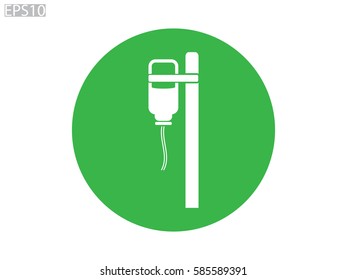 medicine dropper, icon, vector illustration eps10