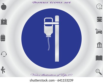 medicine dropper, icon, vector illustration eps10