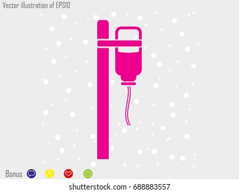 medicine dropper, icon, vector illustration eps10