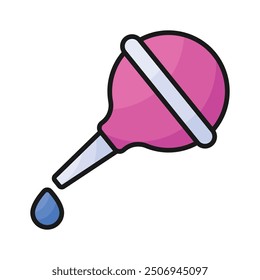 Medicine dropper vector design in modern style