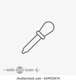 medicine dropper vector icon
