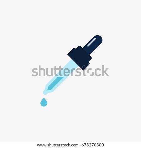 medicine dropper vector icon