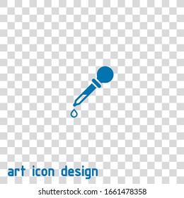 medicine dropper vector icon on white background