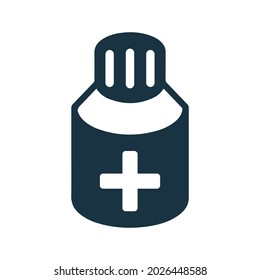 Medicine, drug icon. Simple editable vector illustration.