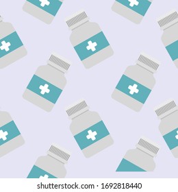 medicina o fármaco diseño plano sin fisuras ilustración vectorial 
