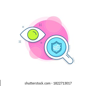 Medicine drugs sign. Research complex icon. Medical tablet line icon. Pharmacy medication symbol. Analytics or analysis banner. Medical tablet sign. Vector