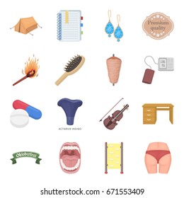Medicine, education, health and other web icon in cartoon style.Box, torso, body icons in set collection.