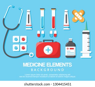 Medicine Elements Vector