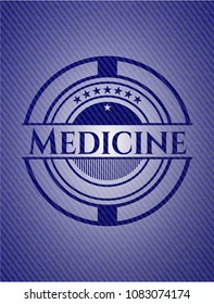  Medicine emblem with jean background