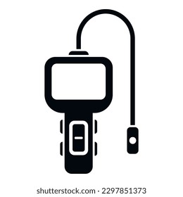 Medicine endoscope icon simple vector. Medical camera. Health hospital