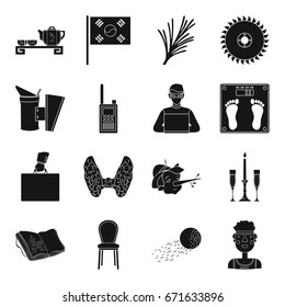 medicine, finance, sport and other web icon in black style.art, technology, furniture icons in set collection.