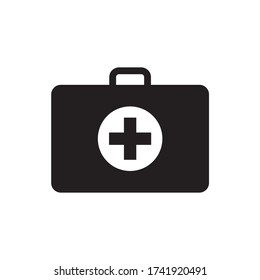 ilustración del icono del vector del kit de primeros auxilios 
