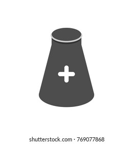 medicine flask, bank vector icon