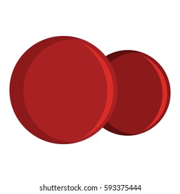 Medicine flat drug isolated on white background. Element of banners, labels and infographics.