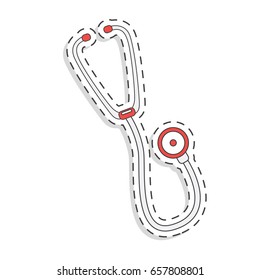 medicine flat icon for design. Stethoscope. World blood donor day. International holiday. donate blood and save life. Donation give love. Vector ullustration.