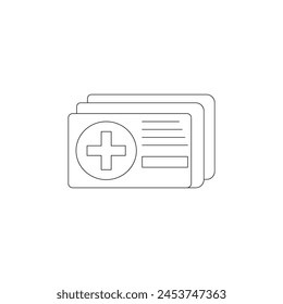 medicine folder vector type icon
